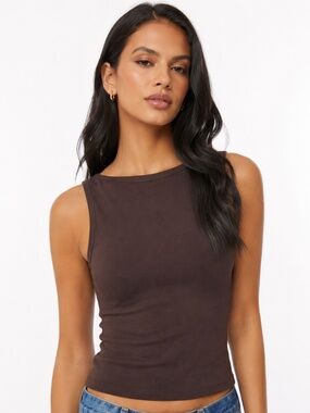 J Crew Top XS Shell Brown